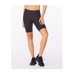 2XU Women's Motion Mid-Rise Compression Shorts Black/Dotted Black