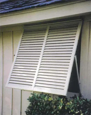 46" x 33" Impact Bahama Shutter