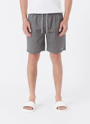 Amphibious Swim Short Walnut Checker 2.0