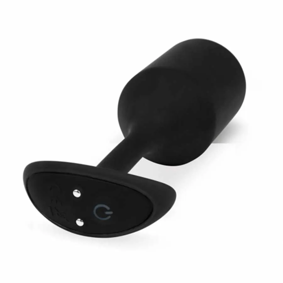 B-Vibe Vibrating & Weighted Snug Plug Black XL