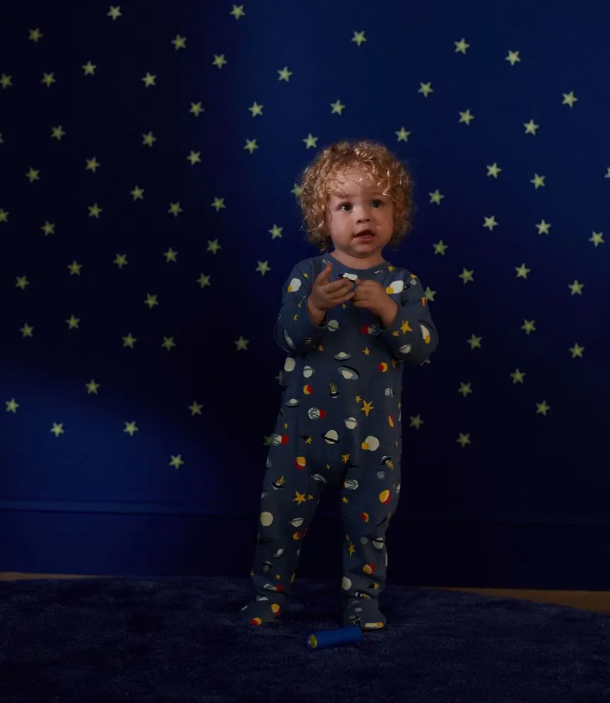 Baby Boy Space Fleece Pajamas
