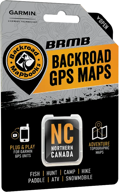 Backroad GPS TOPO Maps - SD Card - Northern CAD (YK/NU/NWT)