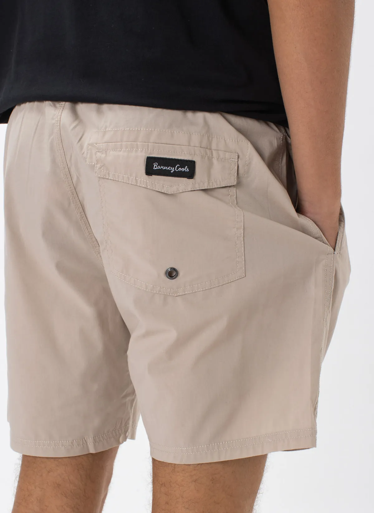 Badge Amphibious Swim Short Tan