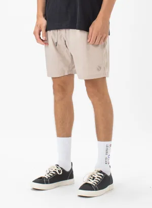 Badge Amphibious Swim Short Tan