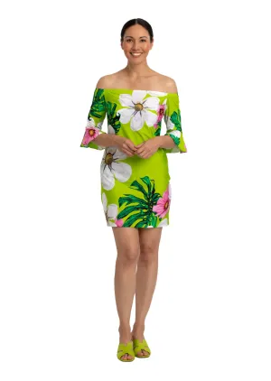 Bellagio Off the Shoulder Dress with Ruffled Sleeve (Style 673)