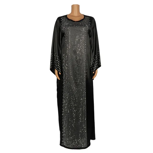 Black Abaya Dubai Kaftan Hijab Dress