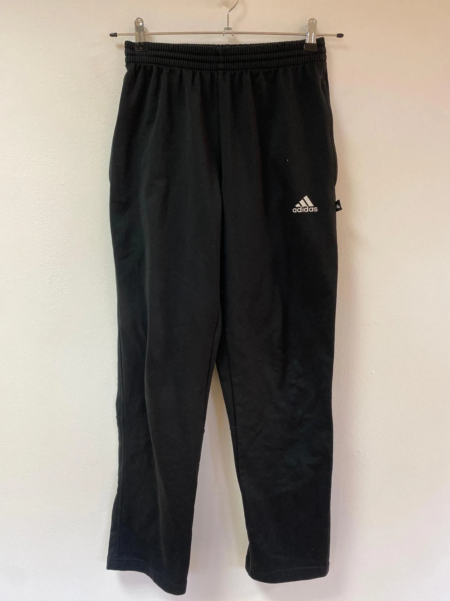 Black wide leg joggers, Adidas - Damaged Item Sale