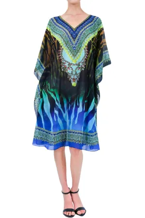 Blue Kaftan Cover Ups