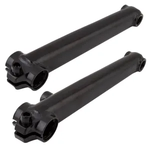 BMX Crank Arms Black BMX 175mm  8 spline - Live 4 Bikes