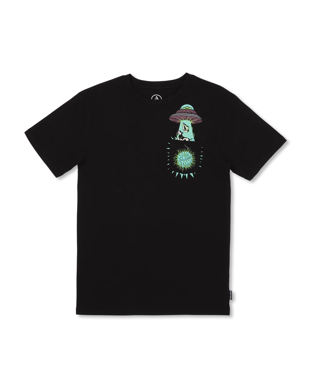 Boys Udder Space T-Shirt in Black