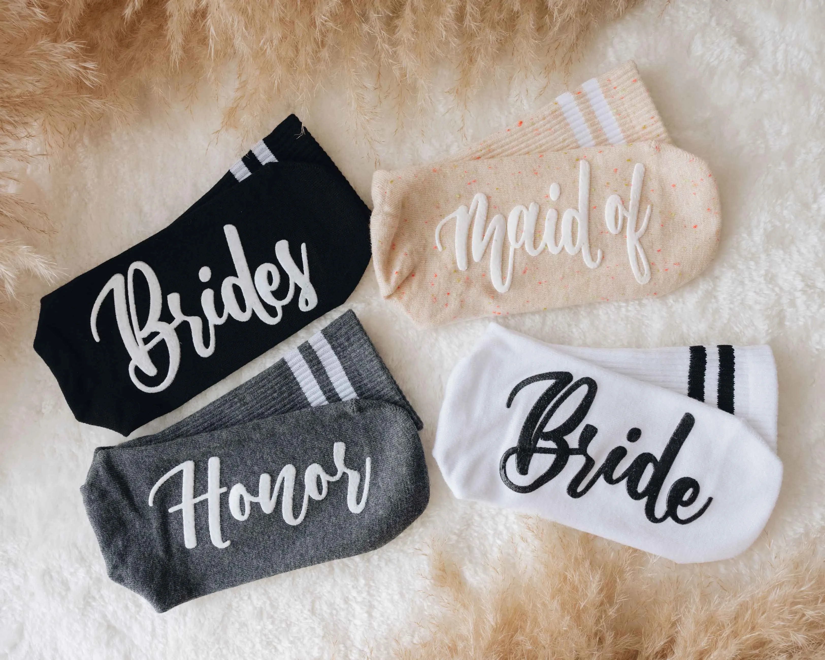 Bridal Party Cotton Socks