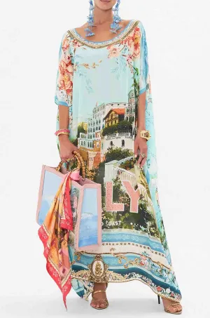 Camilla - From Sorrento With Love Round Neck Kaftan