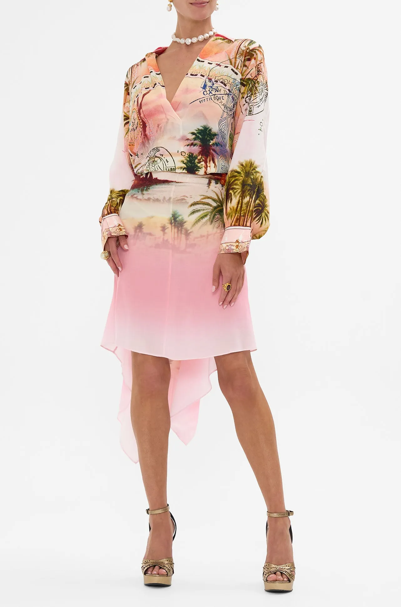 Camilla - Millas Got Mail Wing Collar Kaftan