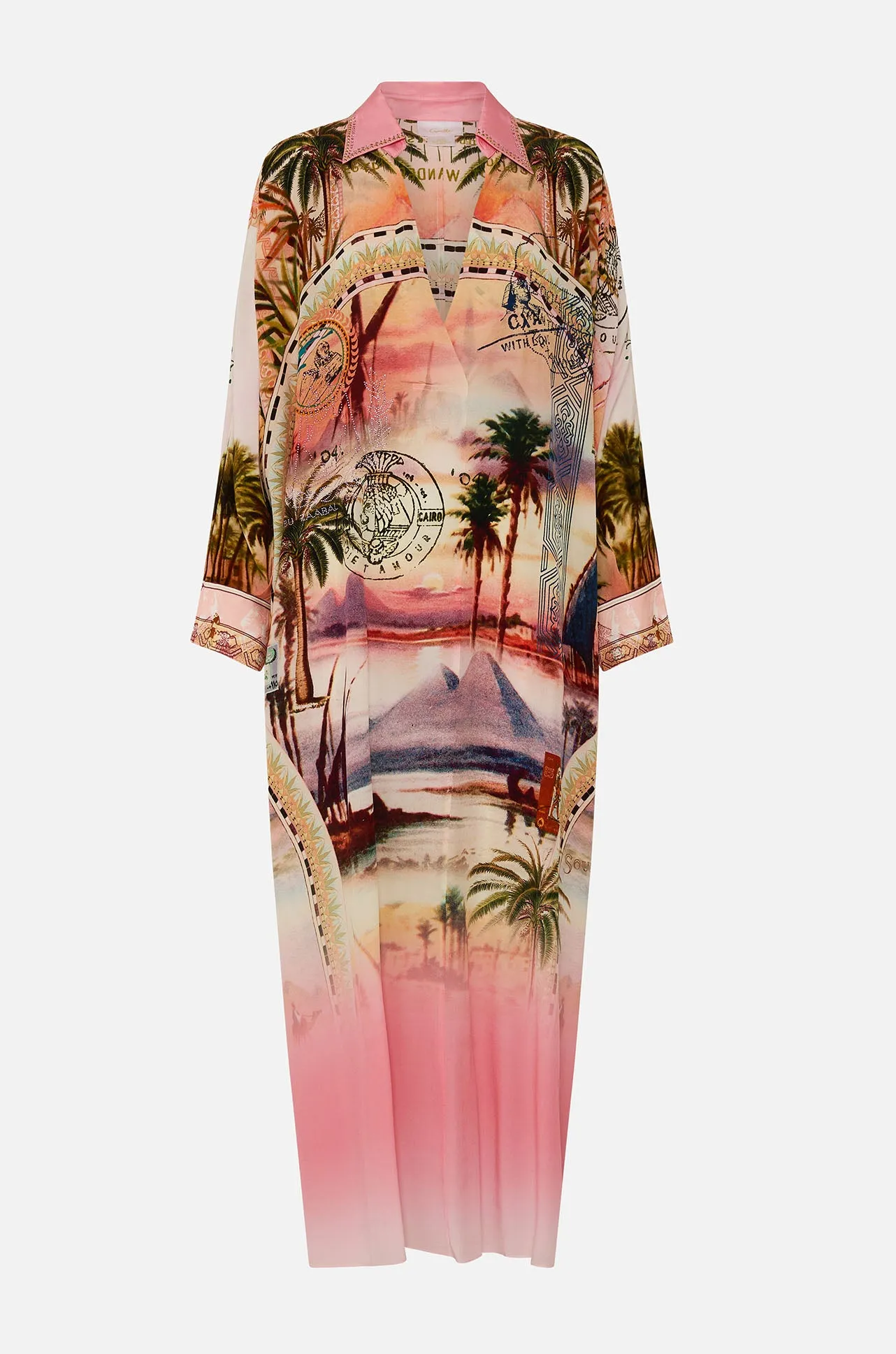 Camilla - Millas Got Mail Wing Collar Kaftan