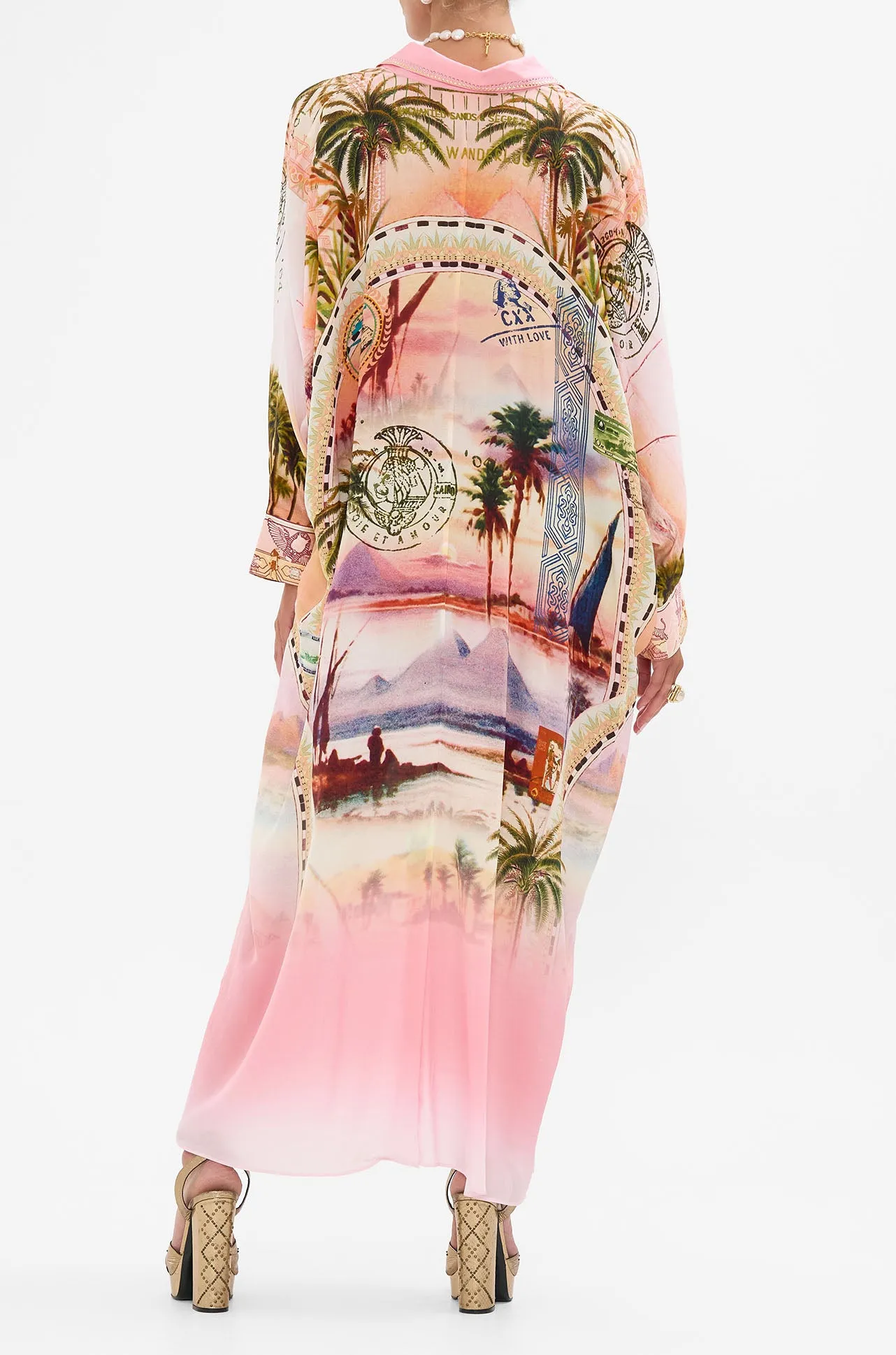 Camilla - Millas Got Mail Wing Collar Kaftan