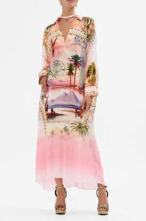 Camilla - Millas Got Mail Wing Collar Kaftan