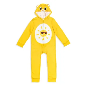 Care Bears Funshine Bear Fleece Zip Up Costume Pajama Coverall