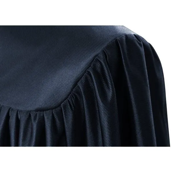 Child's Shiny Navy Blue Choir Robe