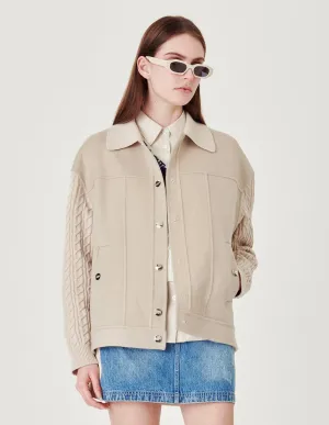 Couples Light Apricot Double-Sided Woolen Coat