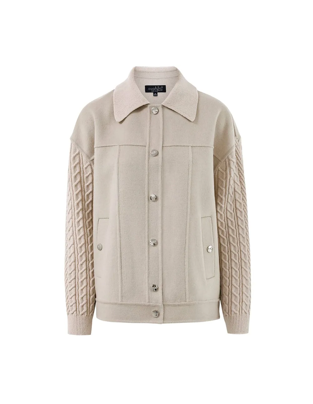 Couples Light Apricot Double-Sided Woolen Coat