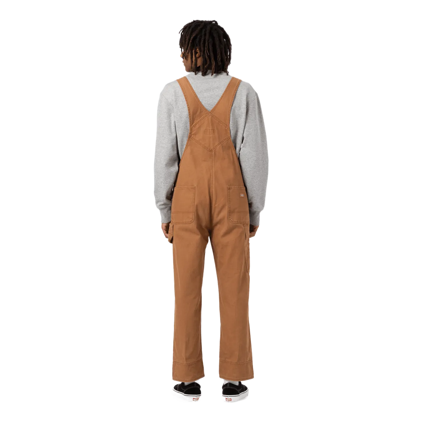 Dickies Duck Canvas Bib Stone Washed Brown Duck