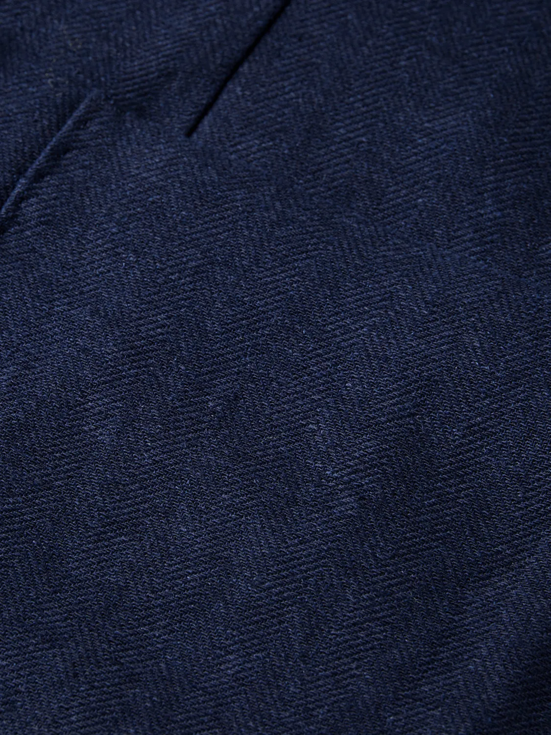 Double-breasted herringbone blazer