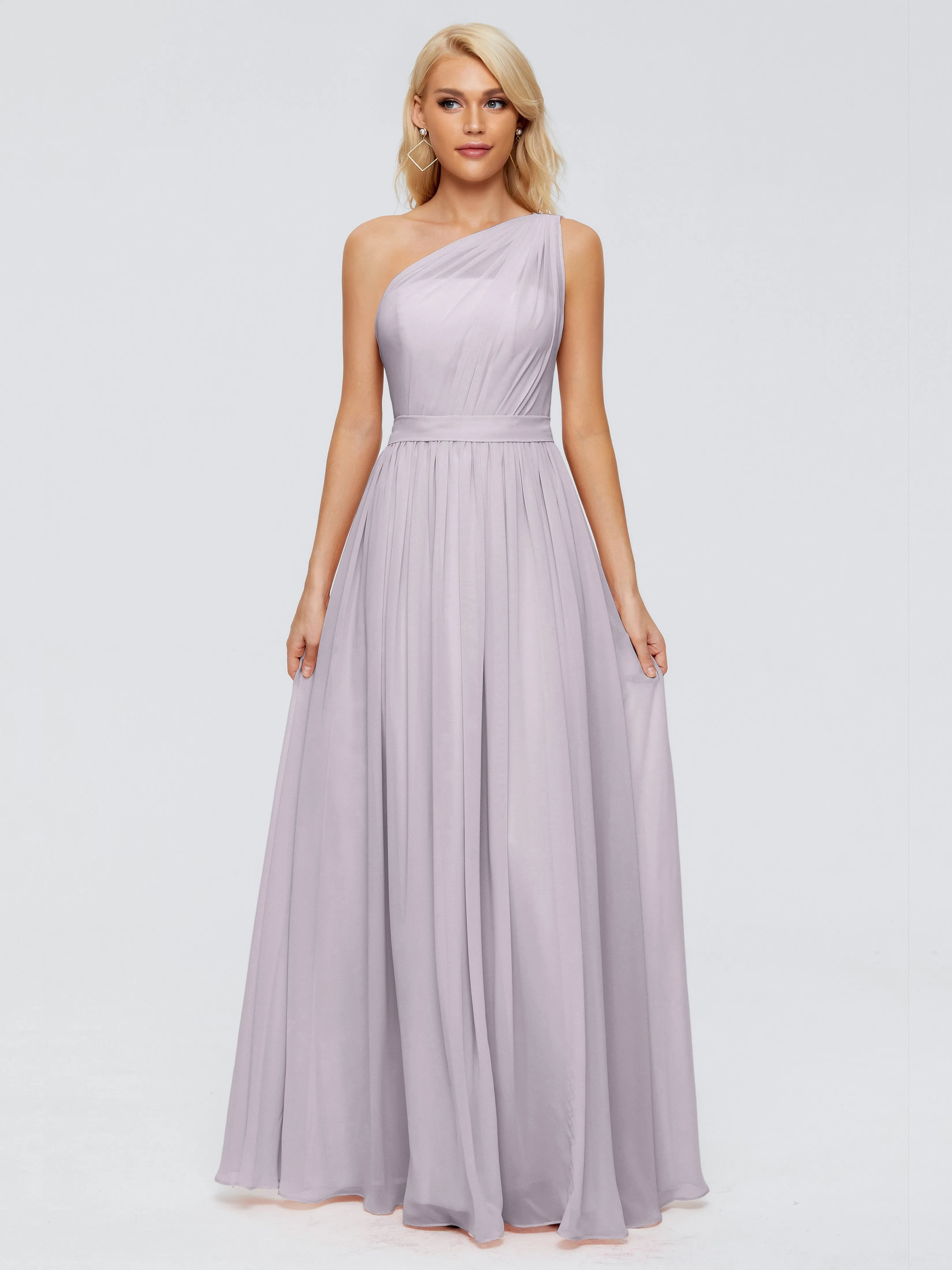Dusk Bridesmaid Dress Arabella One Shoulder Sash Bridesmaid Dresses