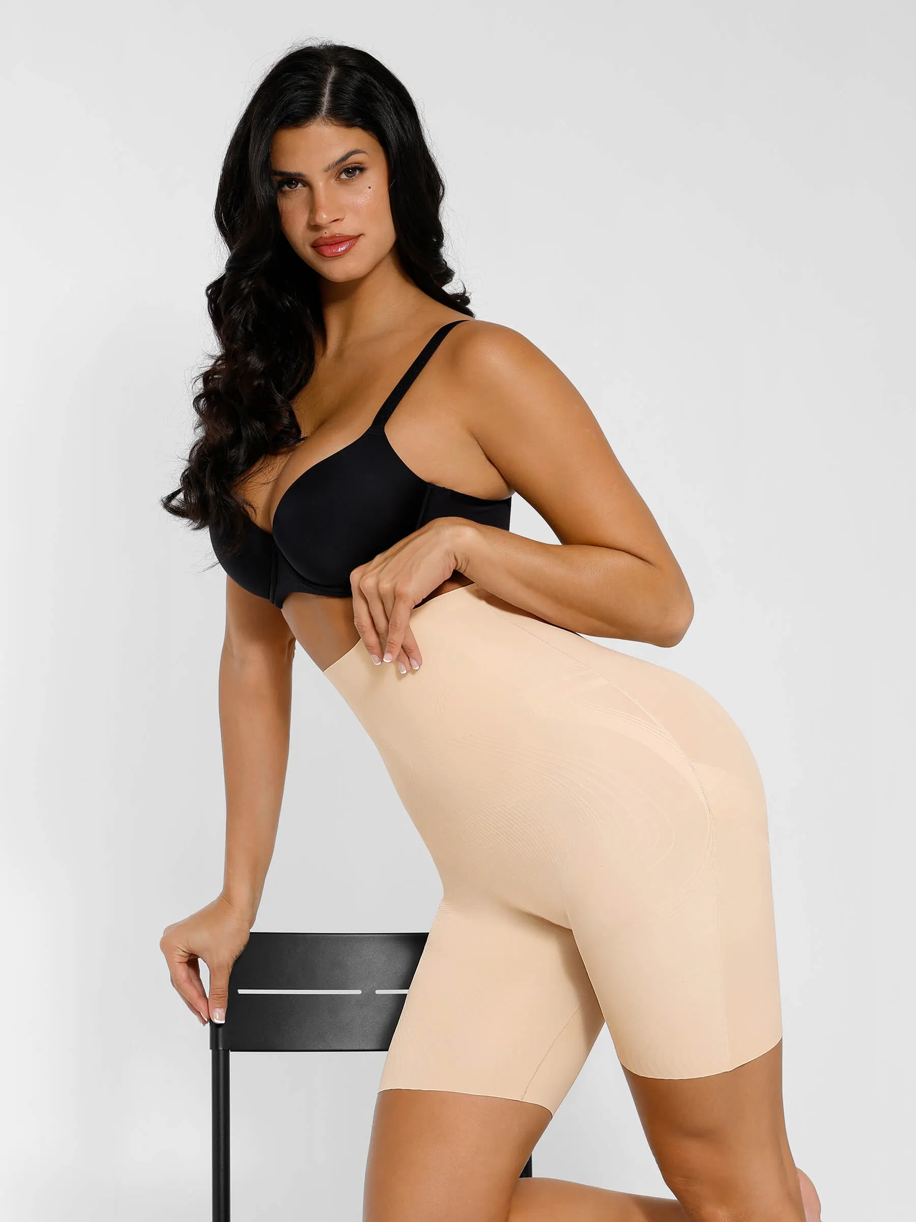 Feelingirl High Waisted Tummy Control Butt Lifting Shapewear Shorts