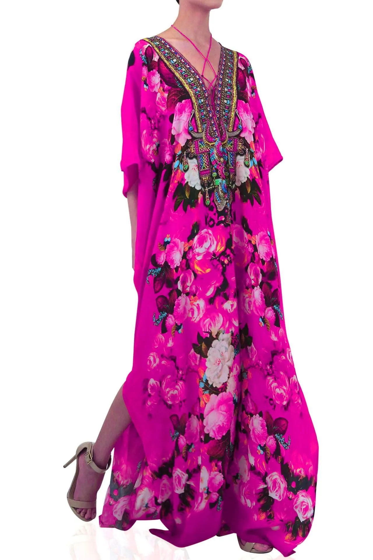 Floral Print Sexy Vacation Dress
