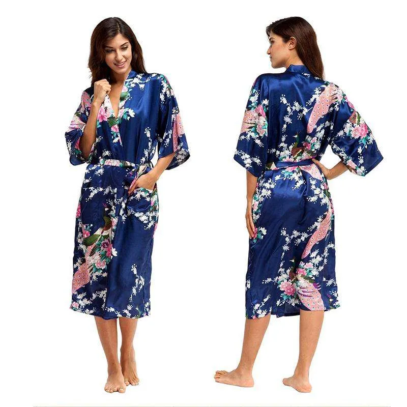 Floral Satin Robes