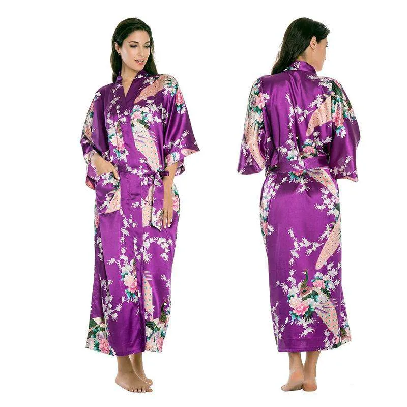 Floral Satin Robes
