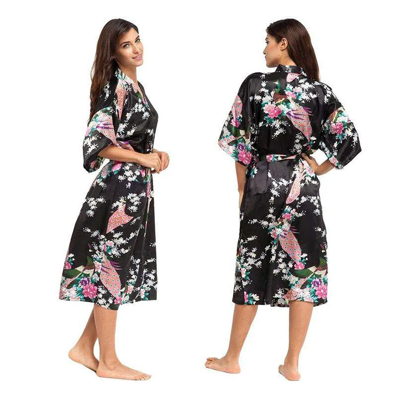 Floral Satin Robes