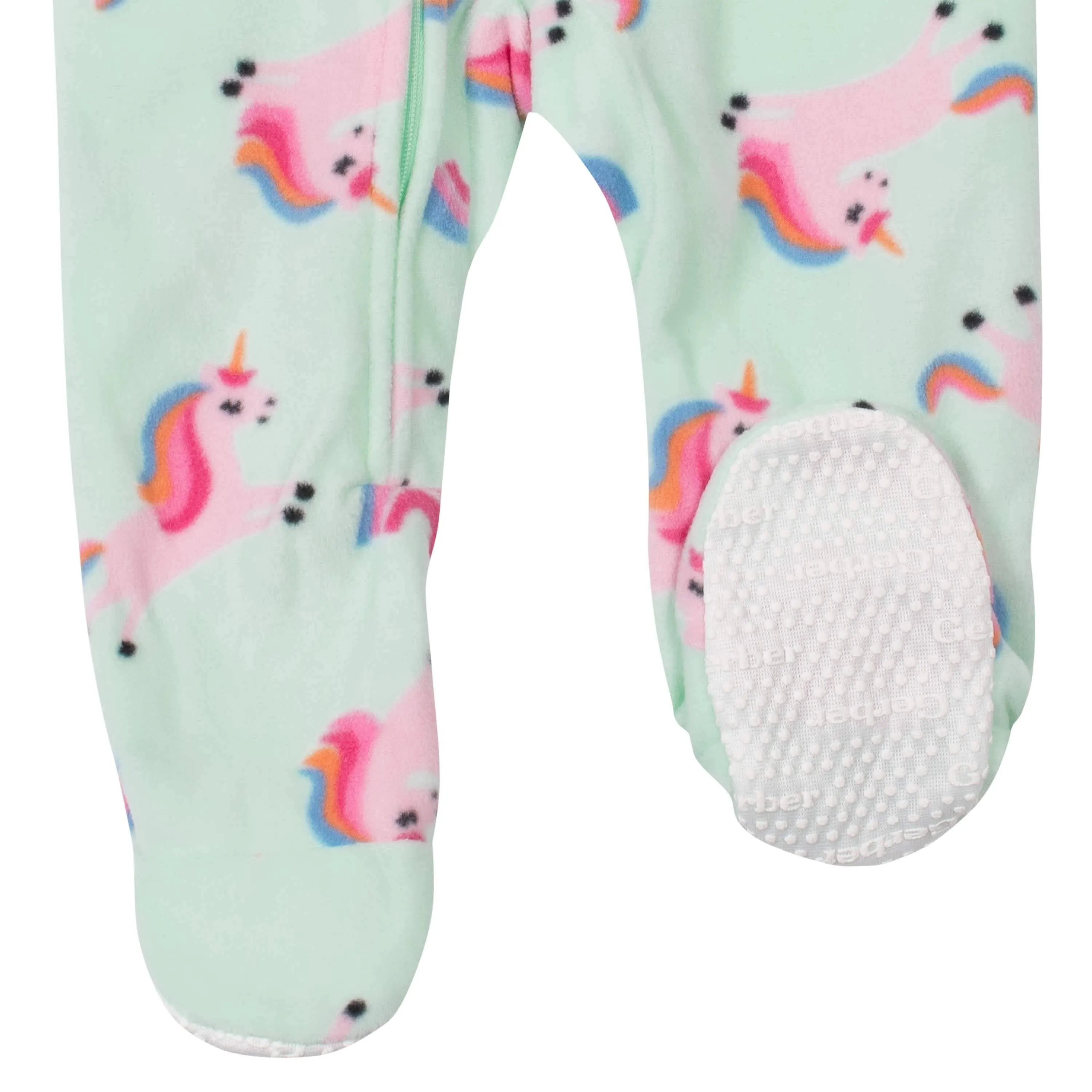 Gerber® Baby Girls Unicorn Fleece Pajamas