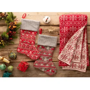 Grey Fairisle Stocking