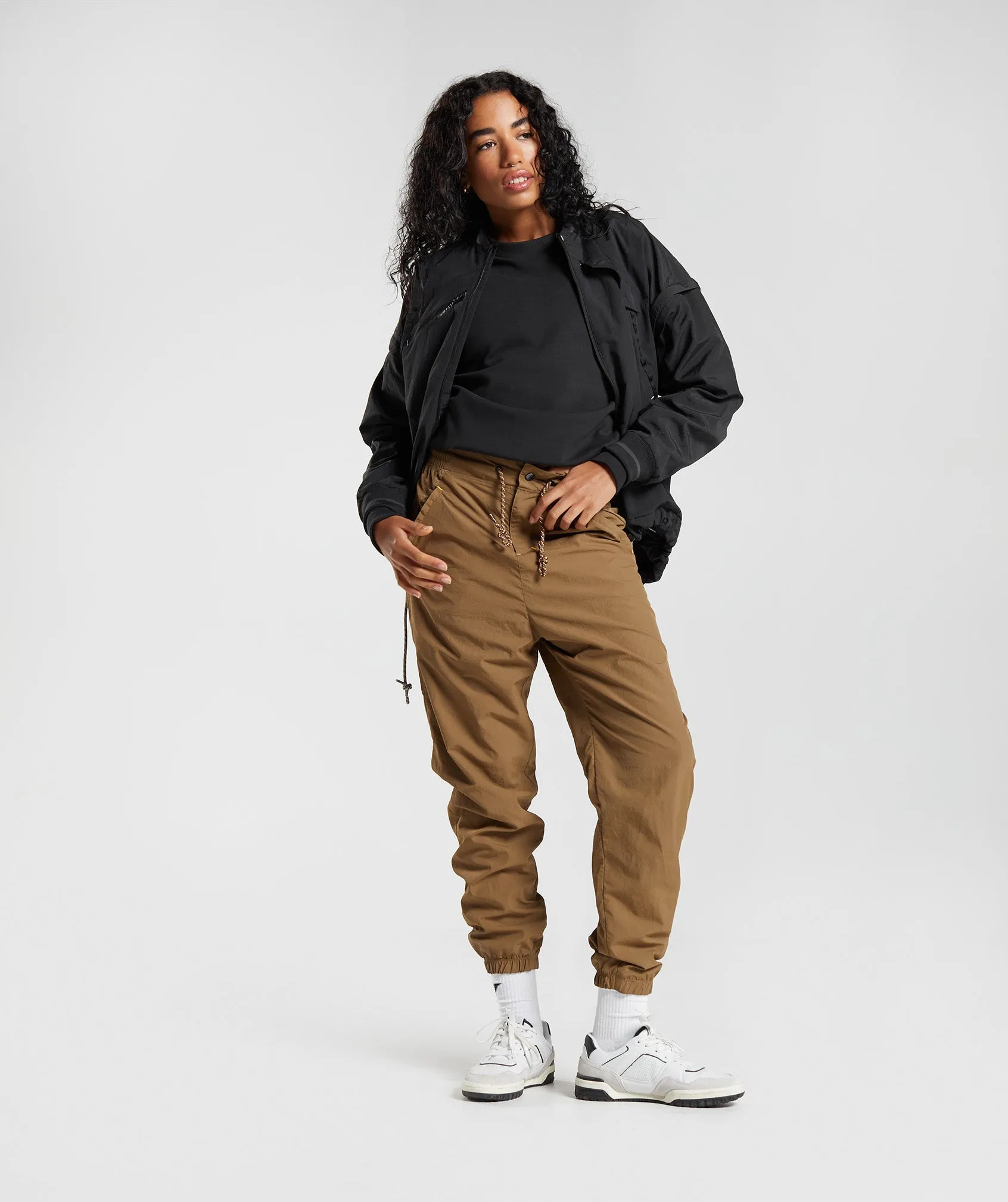 Gymshark Retake Track Joggers - Puddle Brown