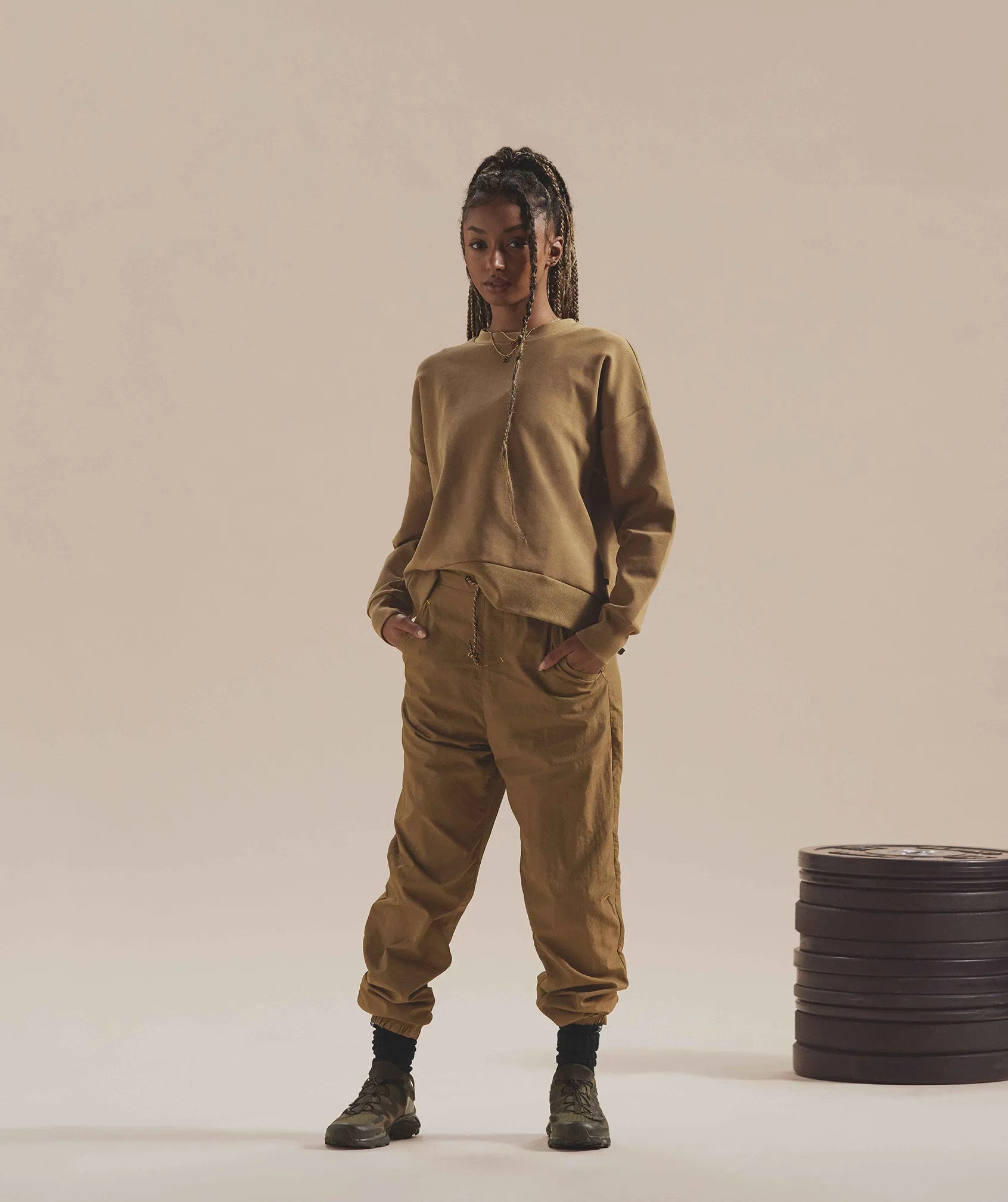 Gymshark Retake Track Joggers - Puddle Brown