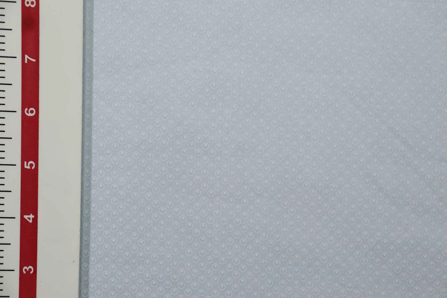 Ice Blue Polka Dots Printed Cotton Satin Fabric