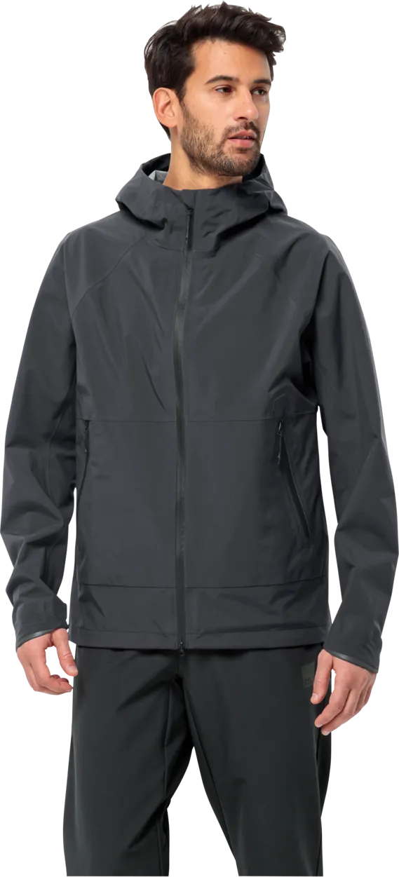 Jack Wolfskin Men&#x27;s Bike Commute Mono Jacket Phantom | Buy Jack Wolfskin Men&#x27;s Bike Commute Mono Jacket Phantom here | Outnorth