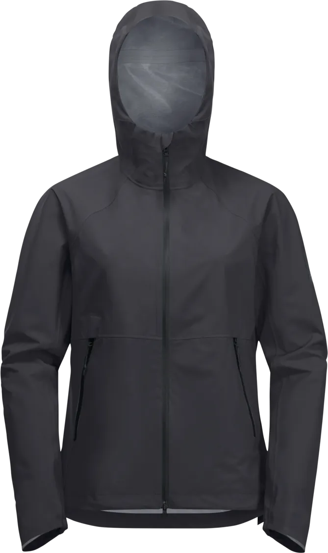 Jack Wolfskin Women&#x27;s Bike Commute Mono Jacket Phantom | Buy Jack Wolfskin Women&#x27;s Bike Commute Mono Jacket Phantom here | Outnorth