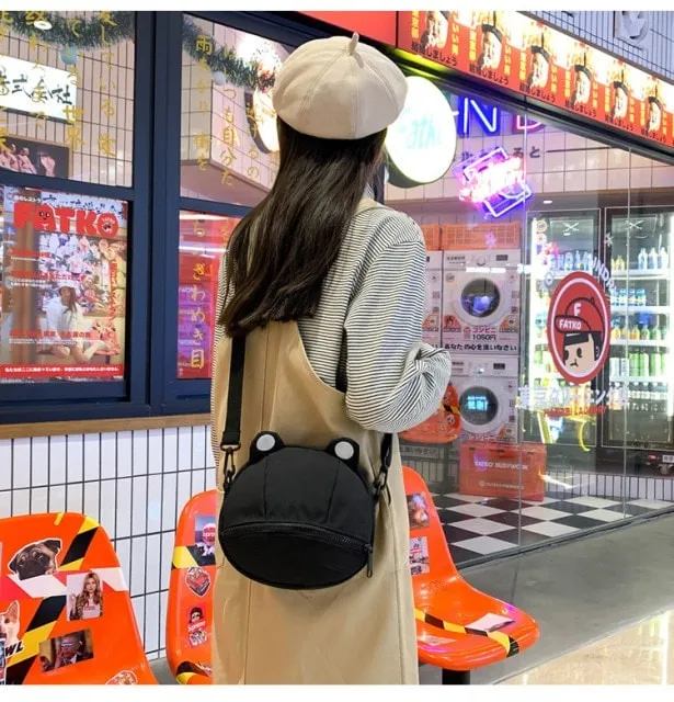 Kawaii Frog Small Round Bag