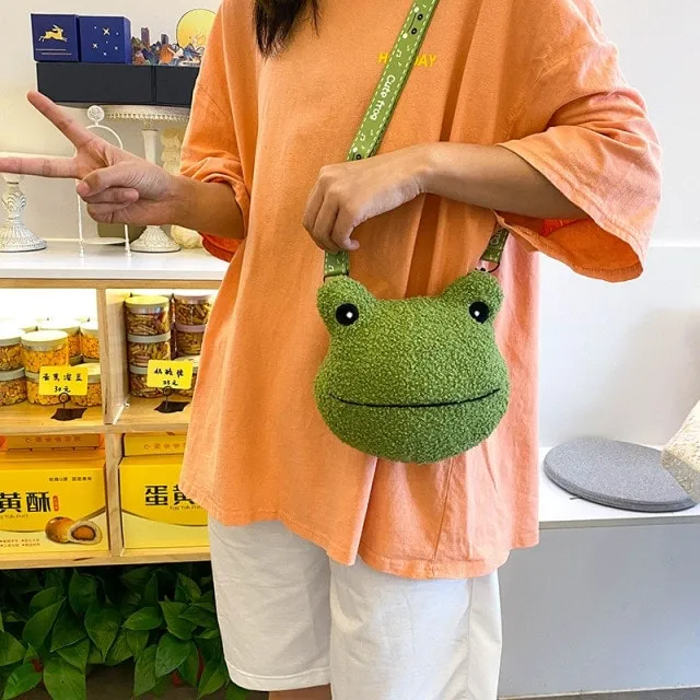 Kawaii Frog Small Round Bag