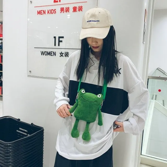 Kawaii Frog Small Round Bag