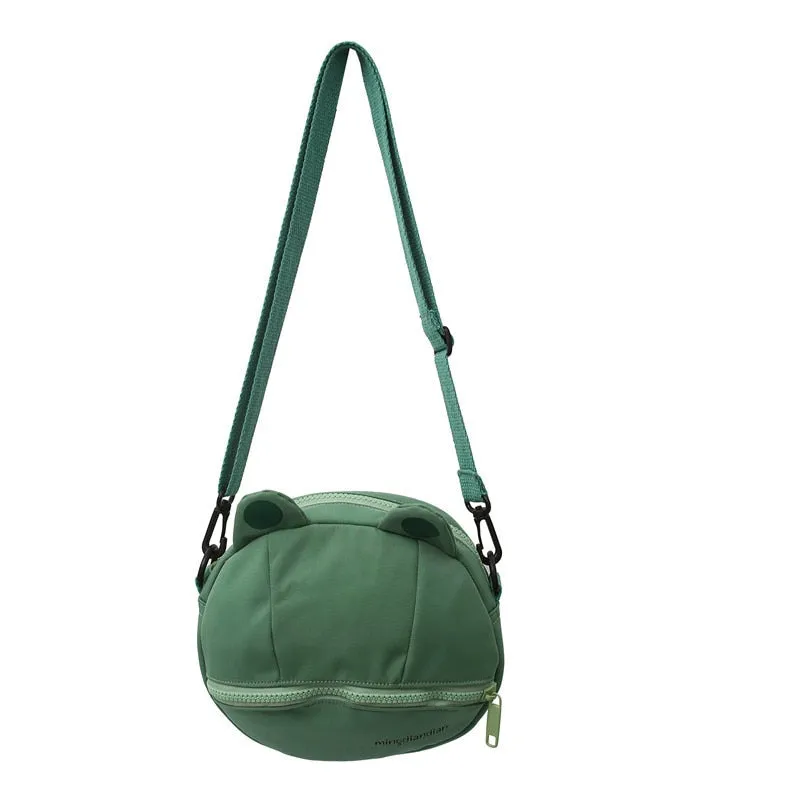 Kawaii Frog Small Round Bag