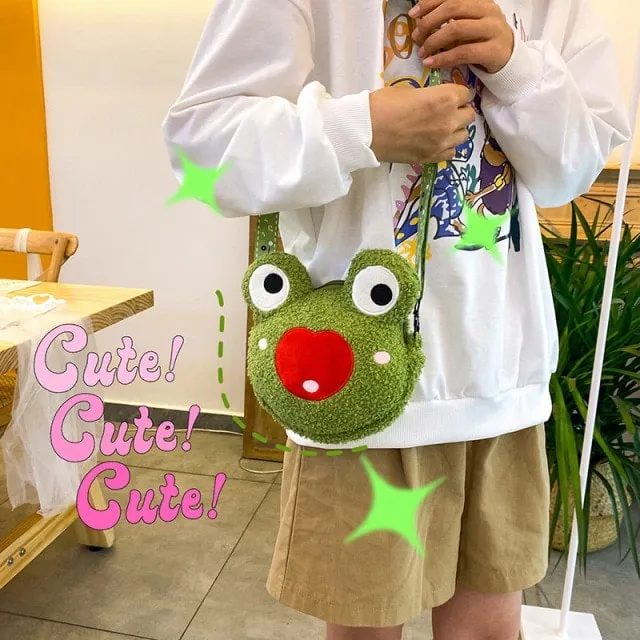 Kawaii Frog Small Round Bag