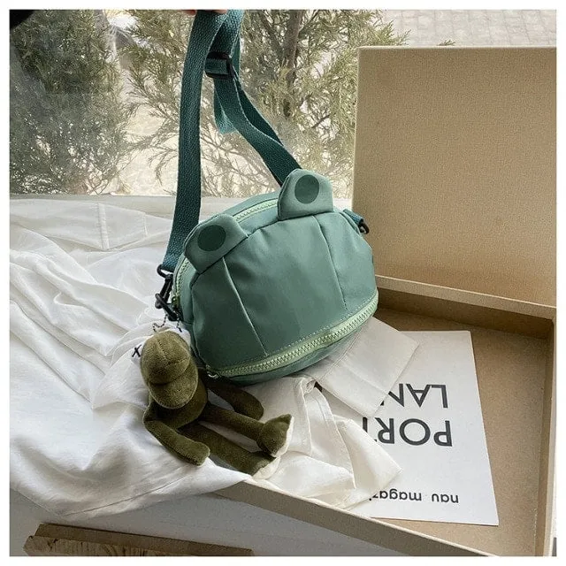 Kawaii Frog Small Round Bag