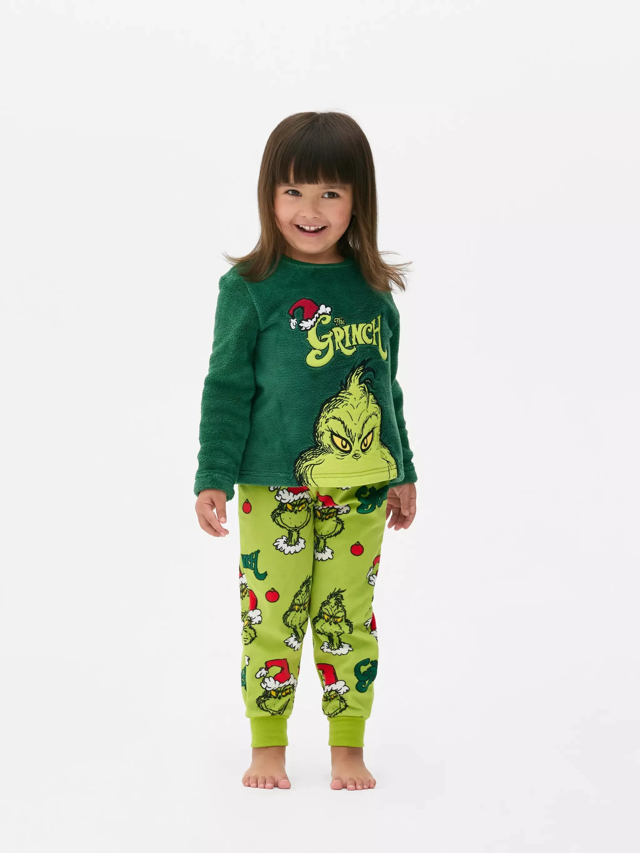 Kids The Grinch Fleece Pajamas