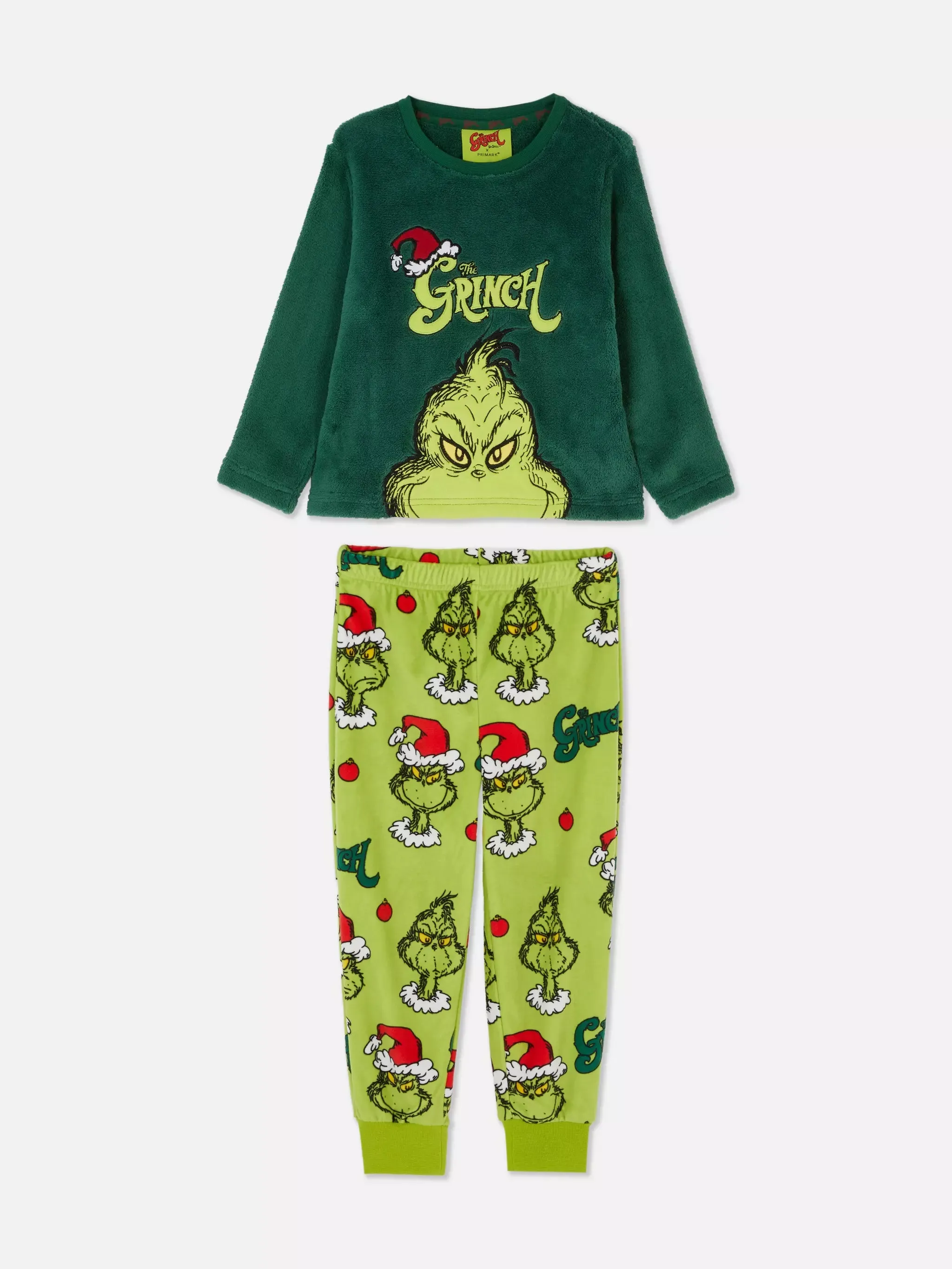 Kids The Grinch Fleece Pajamas