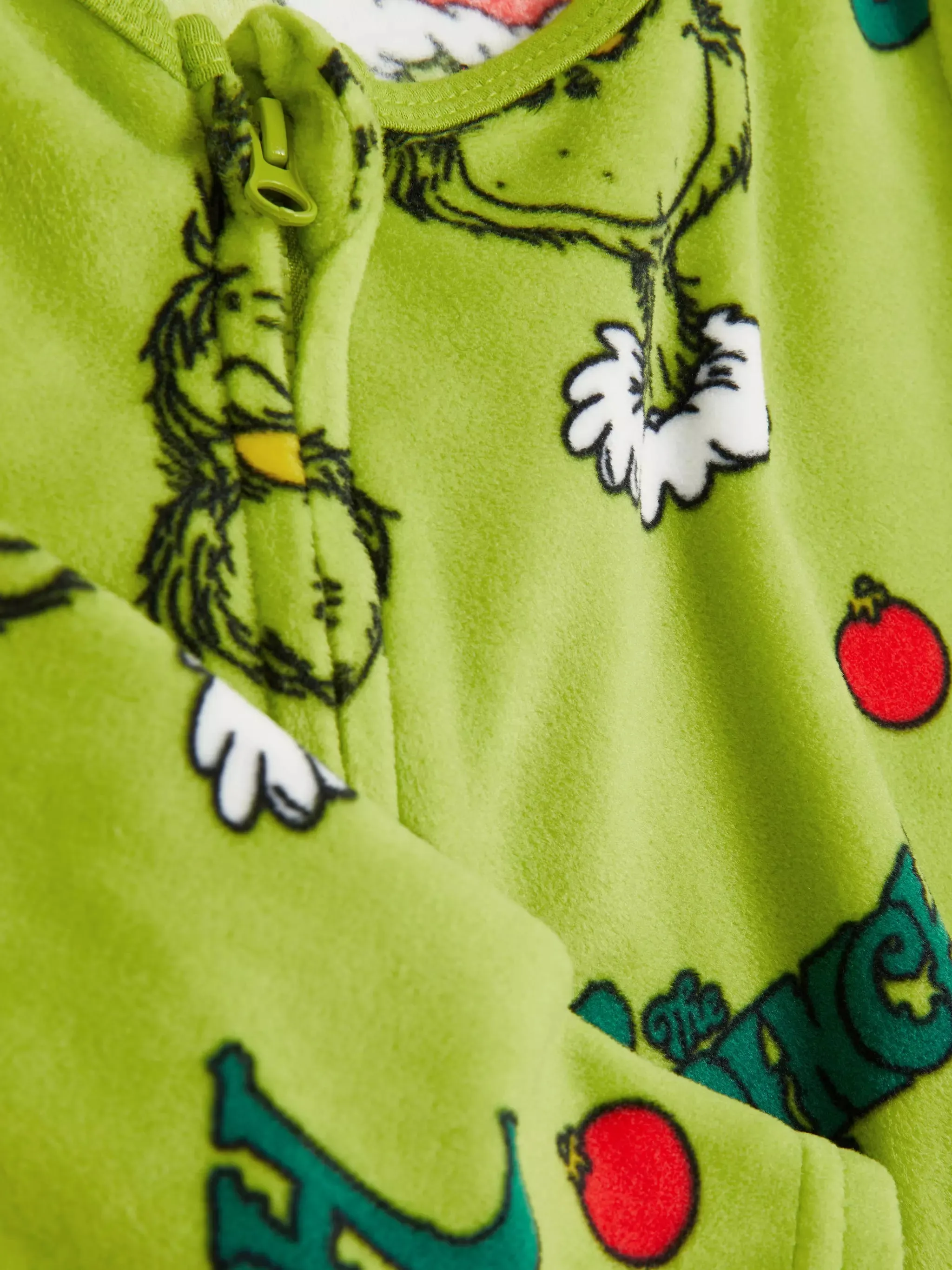 Kids The Grinch Fleece Pajamas