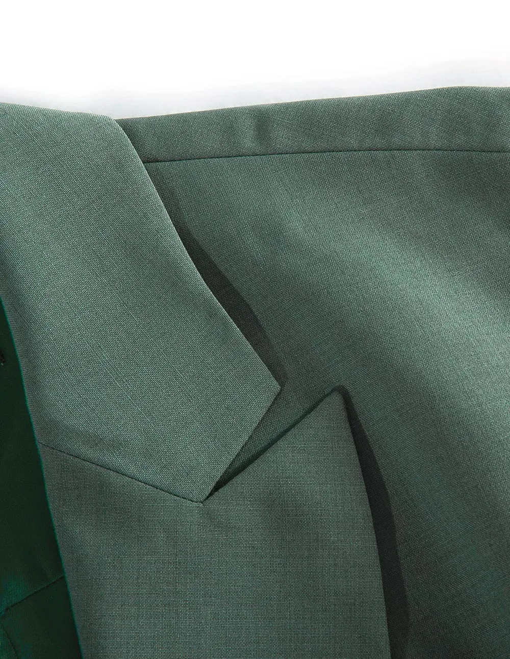 Krystal Green Suit Collar Loose Fit Jacket
