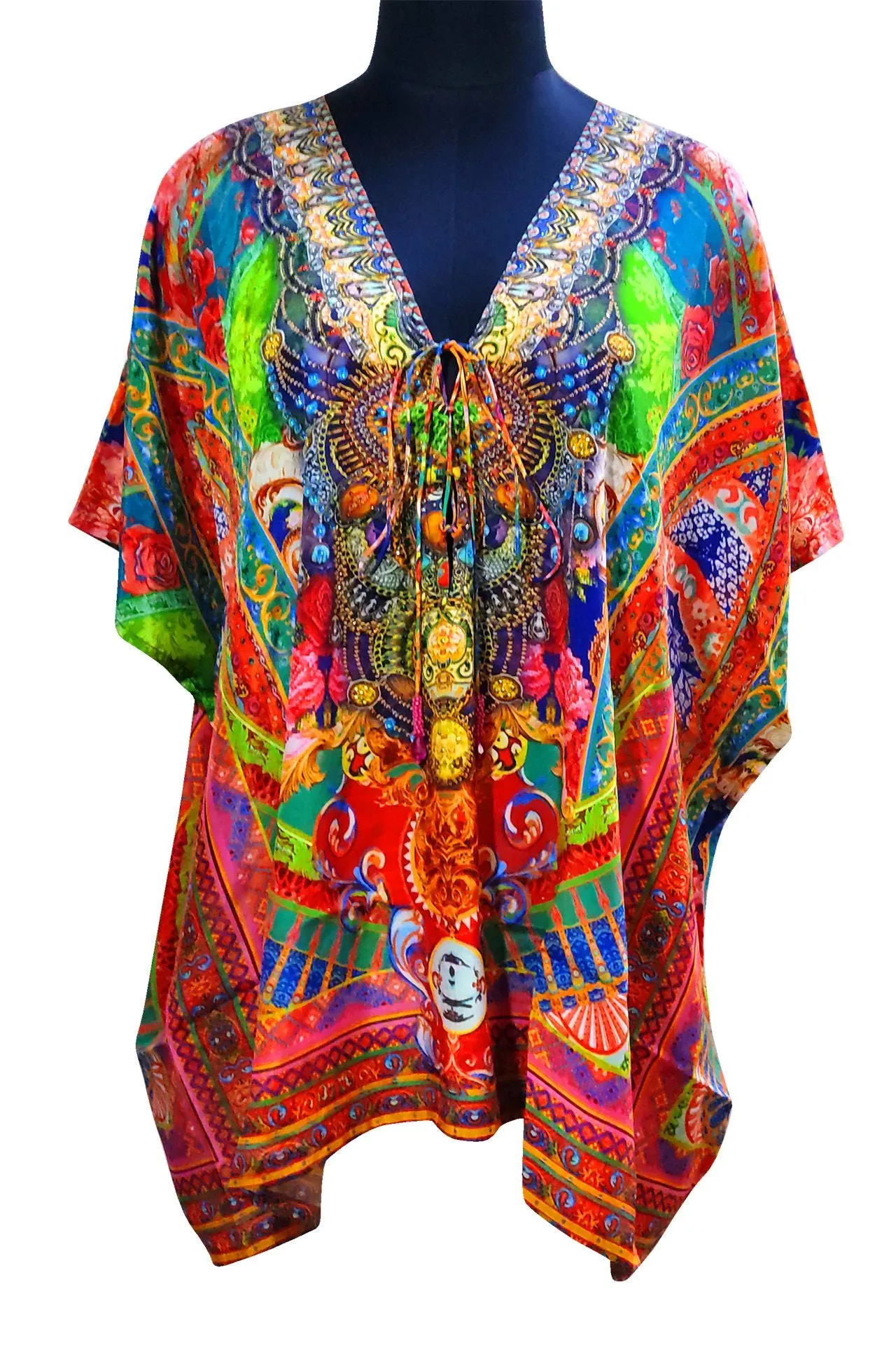 Lace up Kaftan Top
